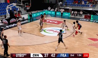 次节净胜13分！法国半场狂抢14前场篮板反超6分